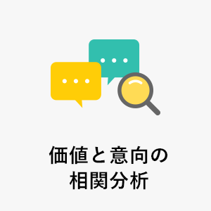 価値と意向の相関分析